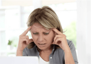angry women infront of a computer